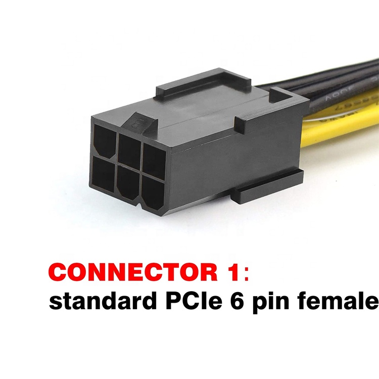 PCI-E 6 Pin to 6 Pin Male to Female GPU ATX Video Graphics Card PCIE PCI Express Power Cable