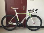 High quality white full carbon fiber 540mm frame 700c racing bicycle/bicicle