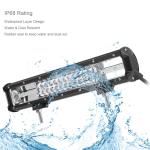 12" 16" 19" 23" Straight 3 Row Led Bar For Car 4WD 4x4 Offroad SUV Boat ATV