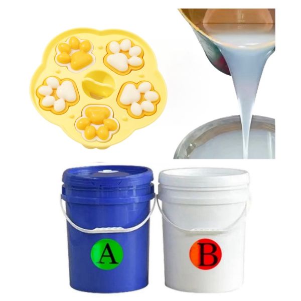 Food Safe Liquid Silicone For Molds Lsr Rubber Platinum Based Silicone 1:1 Raw Silicone Material