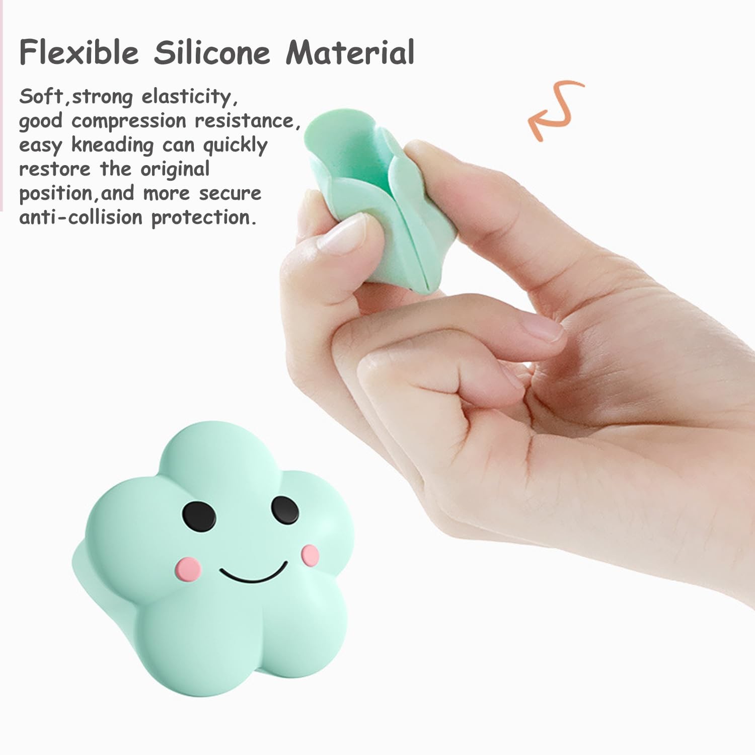 Kids Food Grade Silicone Corner Protectors Furniture Corner Guard Edge Safety Bumpers Adhesive