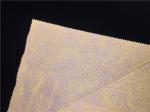 Printed Gold FLowers Garment Leather Fabric 0.15mm For Outdoor Saftey Coat