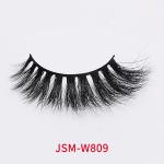 Natural Fiber 25mm 3D Silk Magnetic Eyelashes With Rose Gold Clip