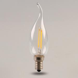 Wholesale LED Filament Edison Bulbs light Dimmable E14/E27,2W/4W,110v/220v,Warm/Cool White,Candle from china suppliers