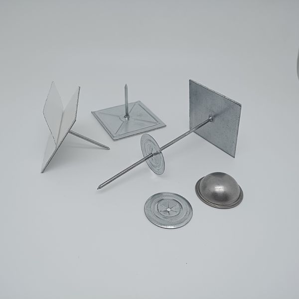 Galvanized Steel Self Adhesive Insulation Pins with Self Locking Washers for Corrosion Resistant Building Fixing