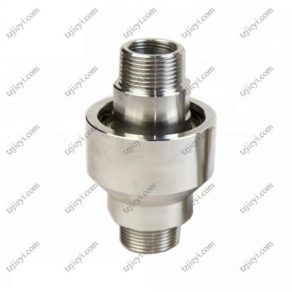 Stainless steel high pressure rotary joint for hydraulic oil and water BSP threaded connection