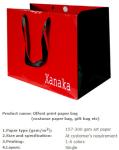 Water resistant luxury tote carrier wine paper bag,Professional made custom