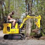 Municipal Works 2 Ton Mini Excavator Swing Boom Small Hydraulic Excavator