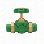 PPR Double Union Ball Valve Exposed Installation Corrosion-Resistant Customized