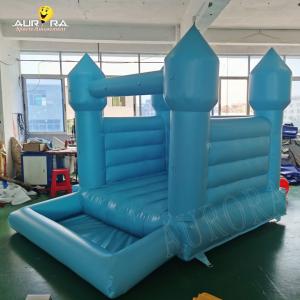 Wholesale High Quality Blue Wedding Bouncer House With Ball Pit For Sale from china suppliers