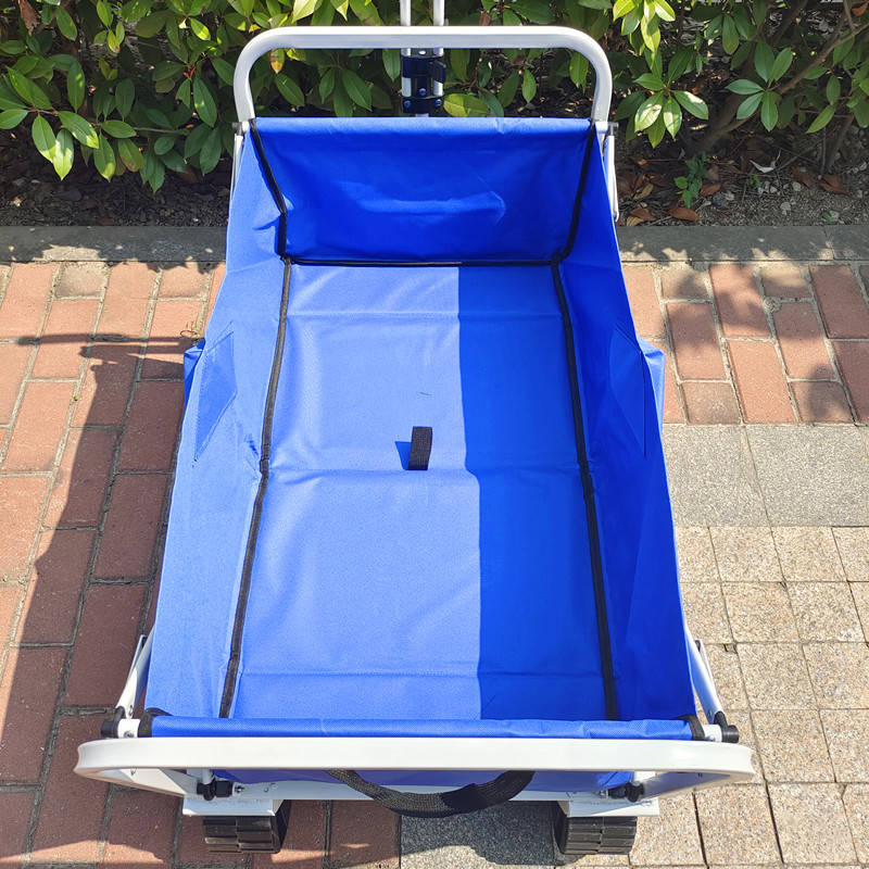 Folding Stroller Wagon Collapsible Beach Trolley Fishing Cart Kids Wagon