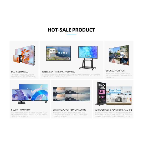 For Boe LG Panel 55'' Indoor HD LCD Video Wall Splicing Screen for Retail Stores Elevators Education-Factory Price 0.88mm