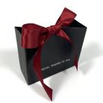 Wholesale Modern Luxury Black Die Cut Paper Bags For Clothing Perfume Jewelry