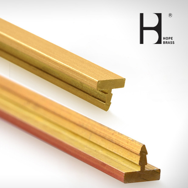 Brass Sanitary Parts Copper T Shape Slot Framing Supplier China