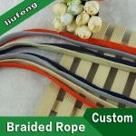 10mm 3/8 100 Polyester Braided Flat Shoe Laces Dark Blue Yellow Green