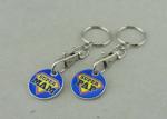 Die Struck Medal Trolley Coins Supper Market Silver Shopping Trolley Token For
