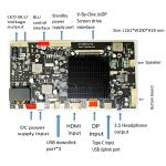 27 Inch 4K Color Industrial / Medical TFT Display 3840x2160 60HZ EDP Interface