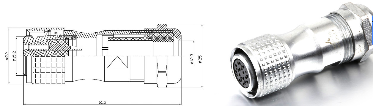 Circular Servo Wire Connector M10 12 18 16 2pin 3pin 4pin 5pin 7pin 9pin 12pin