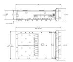 TE 2198720-1 zSFP+ Cage Ganged (1 x 2) Connector Press-Fit Through Hole Right