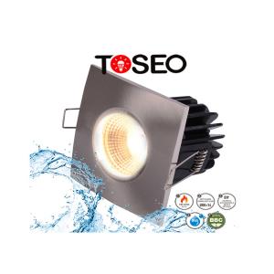 Wholesale Dimmable Fire Rated DownLights , Black Square LED Ceiling Lights from china suppliers