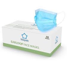 Medical Non Woven Disposable Breathing Mask , Earloop Surgical Mask For Virus