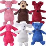 Rose Blue Brown Indestructible Dog Squeaky Toy Super Chewer Squeaky Toy For Cats