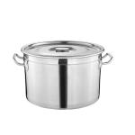 Amazon Hot Selling Flat Bottom Soup Pot Stainless Steel Heavy Duty Cooking Pot