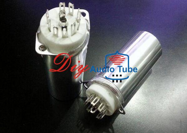 Quality Multi Pins Vacuum Tube Sockets Ceramic Material With Aluminum Shield For 6DJ8 12AX7 for sale