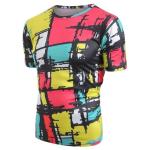 Outdoor Gym Slim Fit Mens Sport Tee Shirts Quick Drying Short Sleeve
