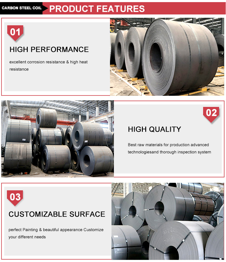 Mild Carbon Steel Coil For Building Pipe Prime Dc01 Dc02 Dc03 A36 S235j