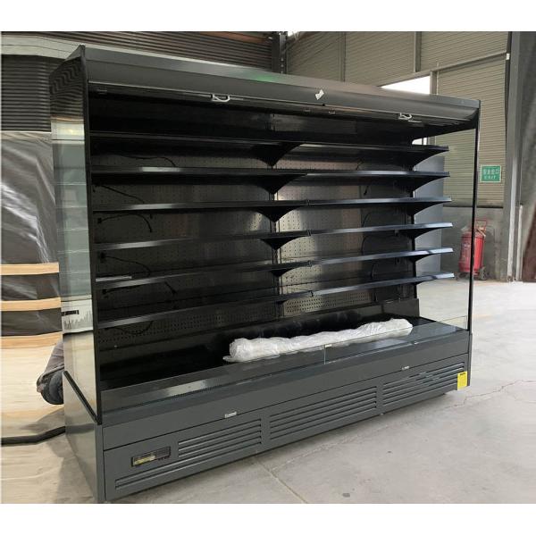 AUTOMATIC DEFROST 6-FT PLUG-IN OPEN-CASE CHILLER BLACK