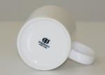 White Porcelain 350ml Coffee Water Mug Customized Packing