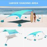 Outdoor Camping Beach Sunshade Sky Tent, Beach Canopy Tent Sun Shade, Gradient