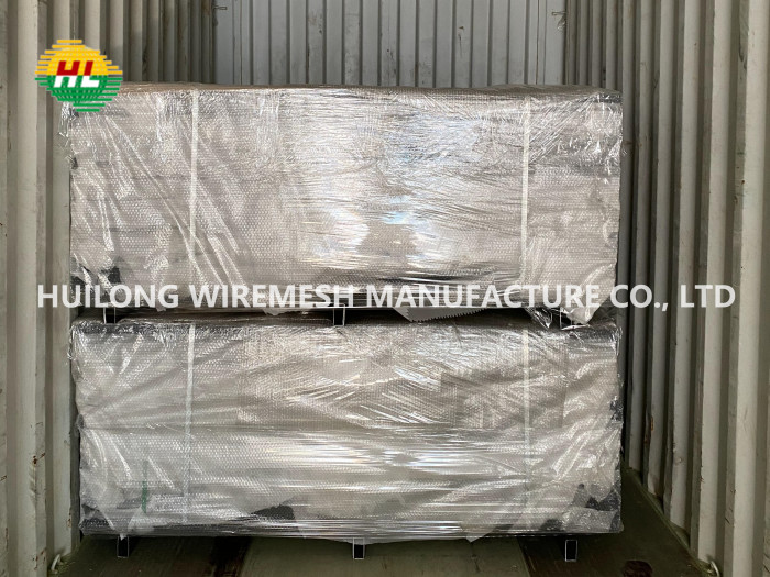 Green Powder Coating 8 Ft Welded Wire Fencing 3d