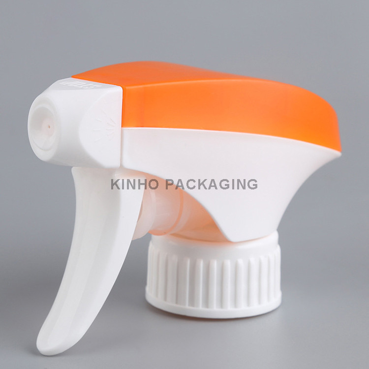 Hand Spray Double Color Dual Shroud Mono Material Full All Plastic Trigger Sprayer Head For Spray Bottle 28/400 28/410