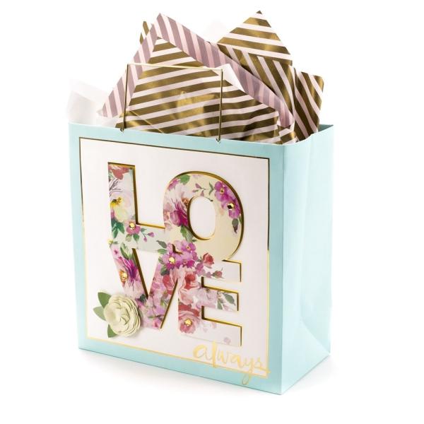 Folding Style Customized Logo Luxury Boutique Valentine's Day Shopping Paper
