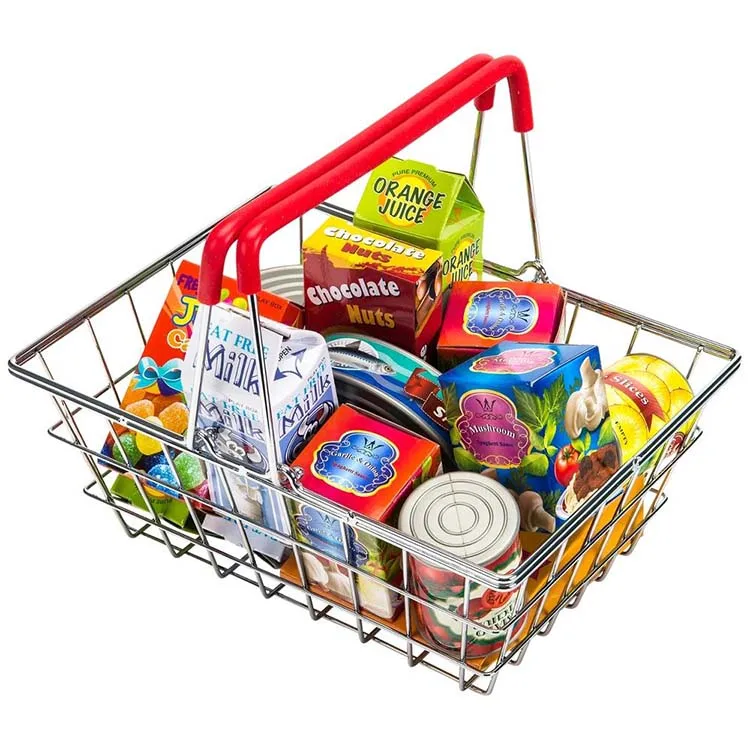 Factory custom size color stainless steel shopping basket
