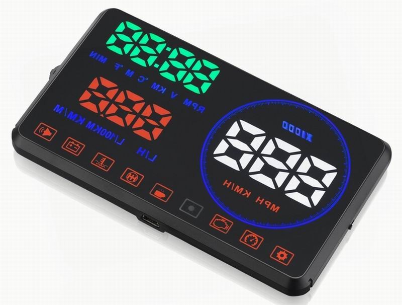 Ouchuangbo Car Head Up Display HUD detector speed projector on the windshield Speedometer Alarm