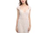 Ivory Lace Beautiful Bridesmaid Dresses / Anti - Wrinkle Bridal Bridesmaid