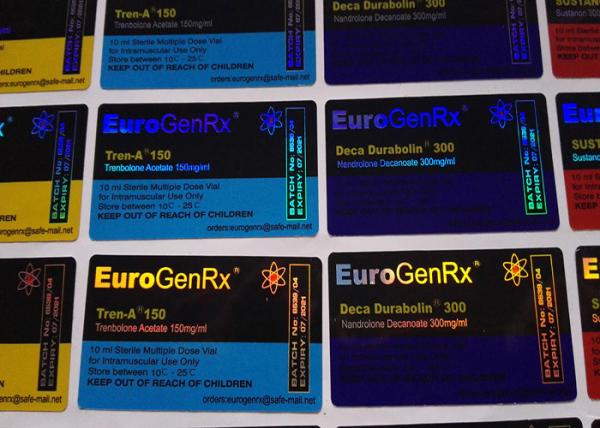 Euro Gen Rx Deisgn Medication Label Stickers , Strong Adhesive Pharmacy Labels
