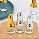 Round Glass Bottle Alu Dropper Essential Oil Bottle with Box Customize Luxury