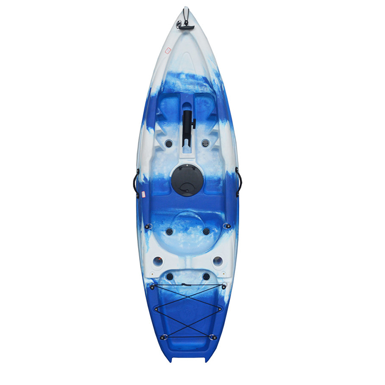 Professional Fishing 2.2M Blue Sit On Top Kayak with Pedal and 60kgs/132lbs Load Capacity