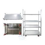 Outdoor Garden Horticultural Steel Danish Flower Trolley for Plant Nursery