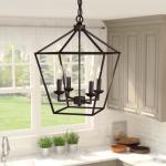 American Wrought Iron chandelier Garden Hall Lamp Kitchen Corridor Retro
