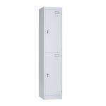 Two Doors 0.5mm Cold Rolled Steel Metal Wall Locker