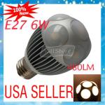 Outdoor super bright 120° 6 watt 480LM SMD 3528 e27 led bulb Lamp for shops,