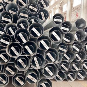 Wholesale Q345 500KGF Galvanized Octagonal Pole Philippines 15kv Galvanized Pipe Post from china suppliers