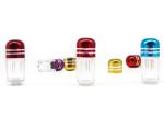 One Grain Pack Health Product Packaging Bottle , Plating Cap PET Plastic Bottle