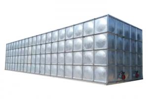 Wholesale Galvanized Steel Water Storage Tanks , Rust Proof Screw Mounting Fire Water Tank from china suppliers