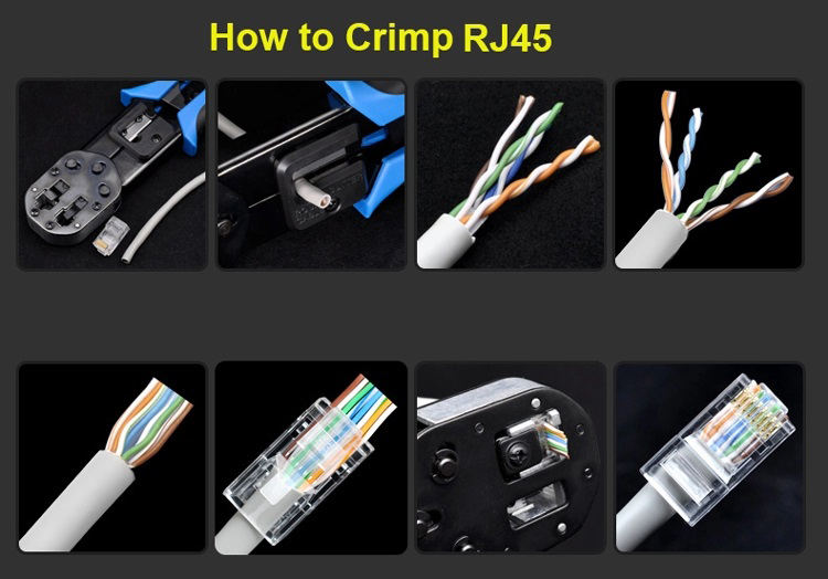 8P8C Ethernet Cable Module Gold Plated Cat 5E Data Module